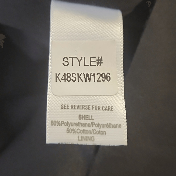 BISHOP + YOUNG Black Faux Leather Mini Skirt w/Zipper Large (3514) - Picture 4 of 5